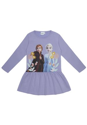 EISKÖNIGIN  ANNA UND ELSA 
 - Jerseykleid - lila