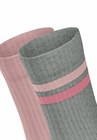 Calzini Uomo ESPRIT Tennis Stripe 2-Pack – Traspiranti, In Cotone Biologico, Coste E Righe, Confezione Da 2 Paia - 2