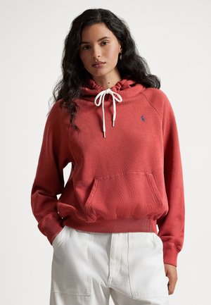 SHRUNKEN FIT FLEECE HOODIE - Sweatshirt - red snapper