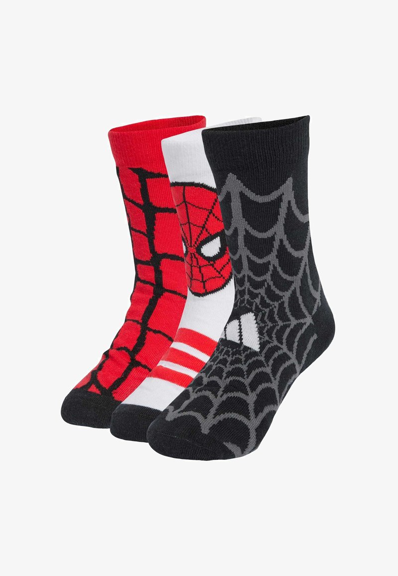 adidas Sportswear 3 PACK - Calcetines - white black pure ruby