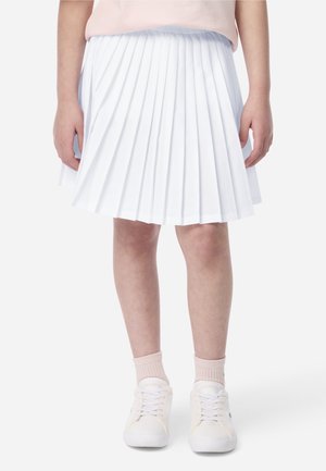 LOGO SPORT PLEATED SKIRT - Fustă plisată - blanc