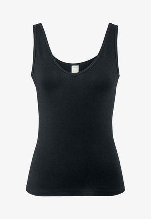 hessnatur, TANK V-NECK - Hemd - schwarz