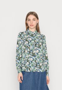 b.young - BYJOSA PUFF SHIRT - Button-down blouse - frosty green mix Thumbnail Image 1