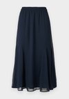 VIFALIA HIGH WAIST MIDI SKIRT - Φούστα σε γραμμή Α - navy