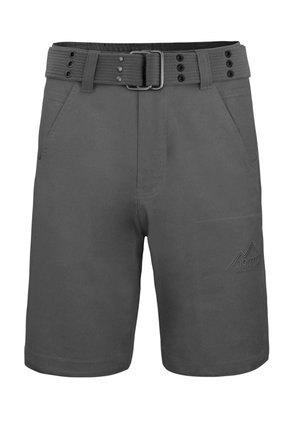 KURZE SOMMER BAUMWOLLFREIZEIT SHORTS MIT GÜRTEL - Shorts - anthrazit