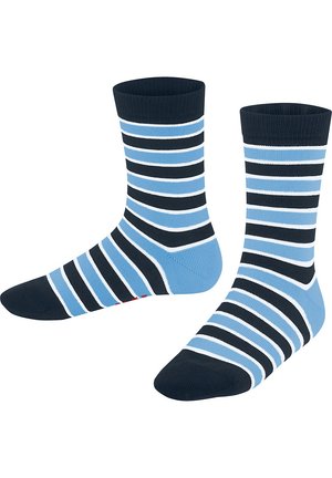 SIMPLE STRIPES WITH PATTERN - Socken - azurblau