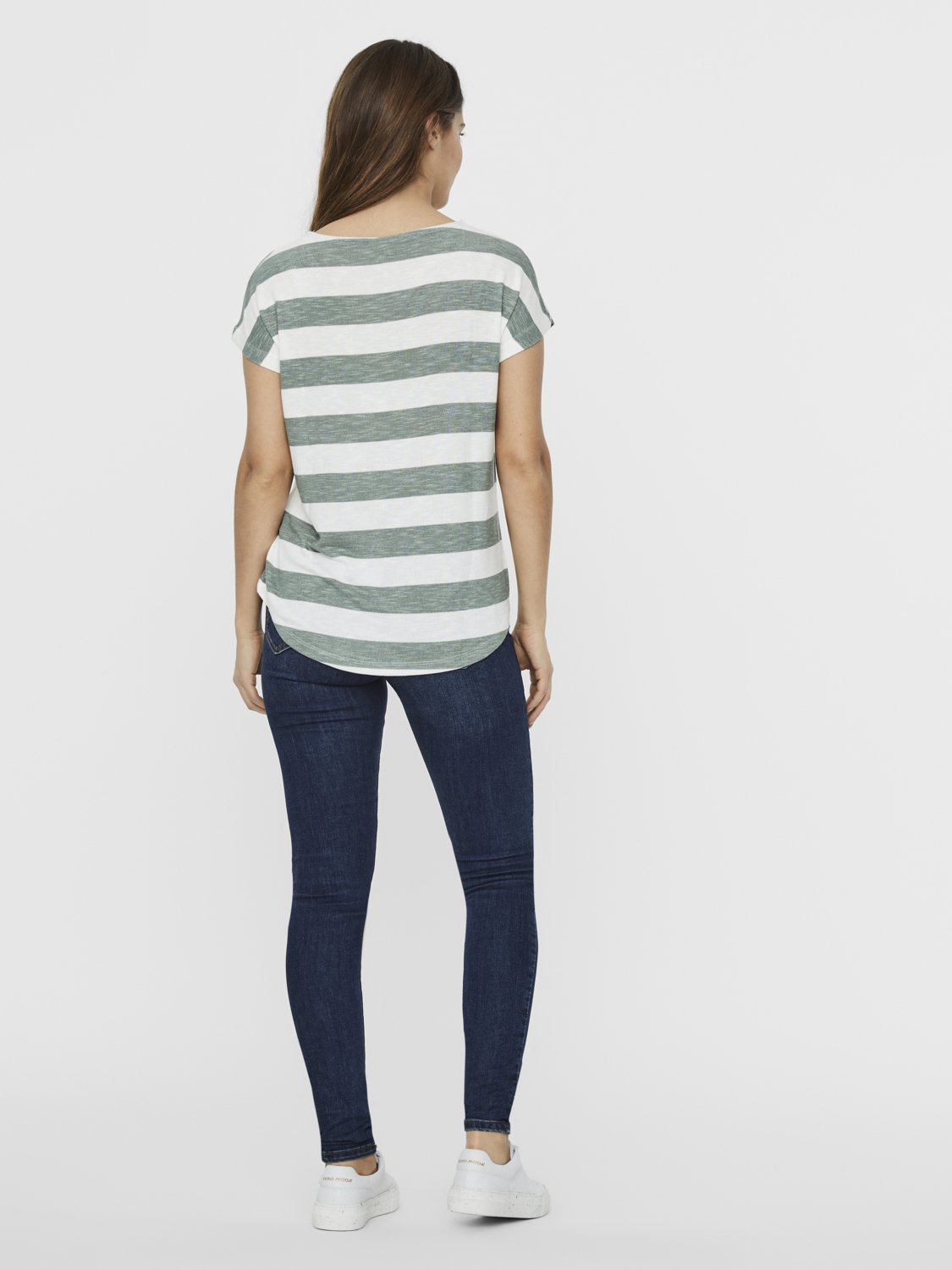 Vero Moda VMWIDE STRIPE - T-shirt con stampa - nostalgia