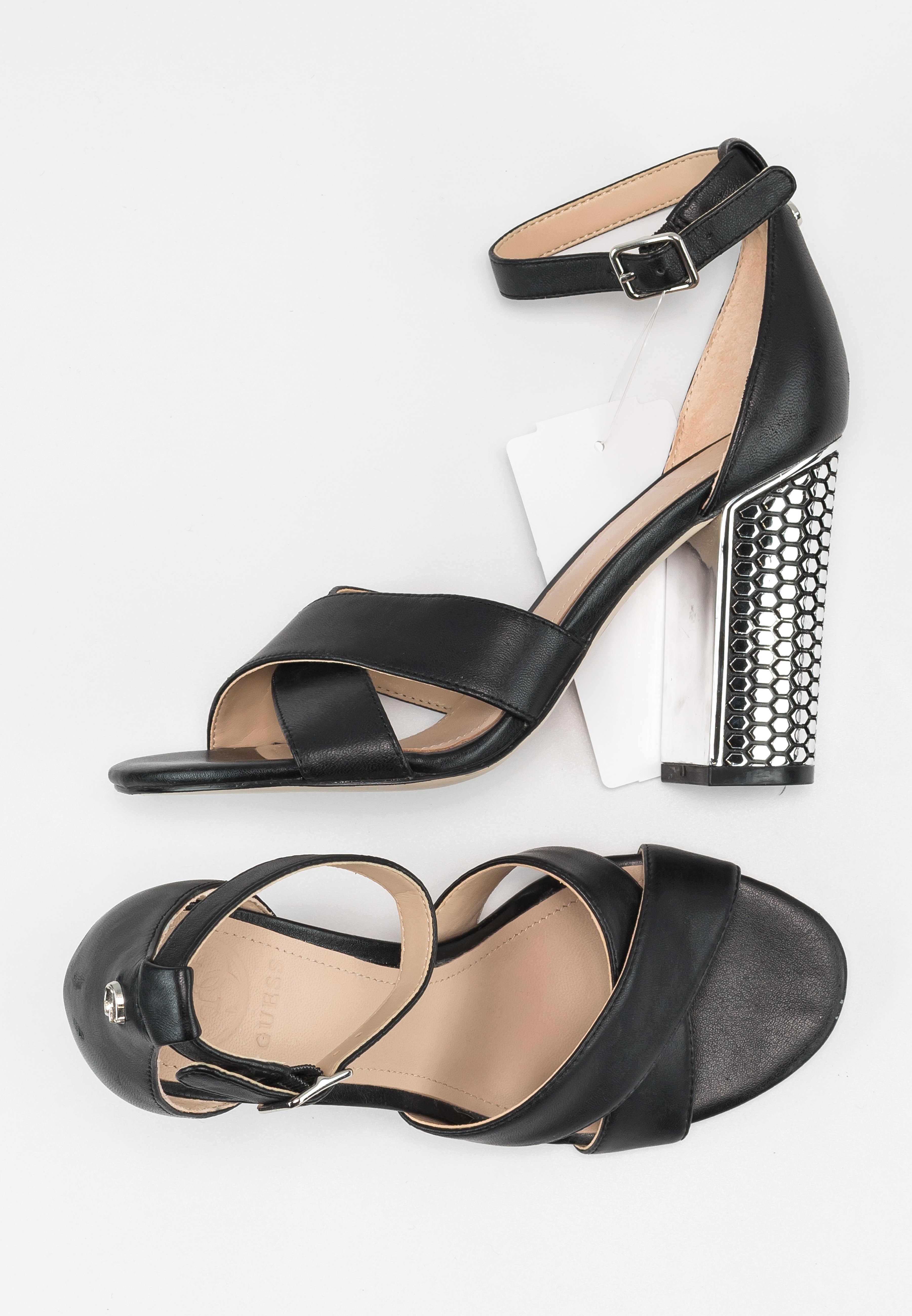 Guess Sandali con tacco - black/nero - Zalando.it