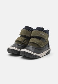 Geox OMAR BOY WPF - Snowboots  - black/dark green