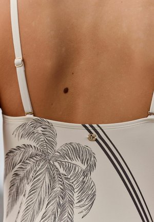 B by Ted Baker, REGULAR FIT - BANDEAU SWIMSUIT WITH TUMMY CONTROL - Badeanzug - mono palm with beading