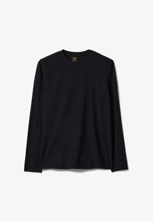 OVS, LONG SLEEVE STRETCH REGULAR FIT T-SHIRT - Langarmshirt - gunmetal