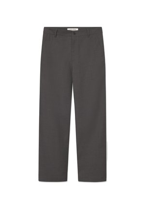 HENRY  - Tygbyxor - dark grey melange