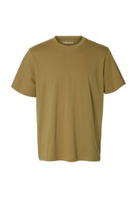 SLHASPEN O NECK TEE - T-shirt basique - dried herb