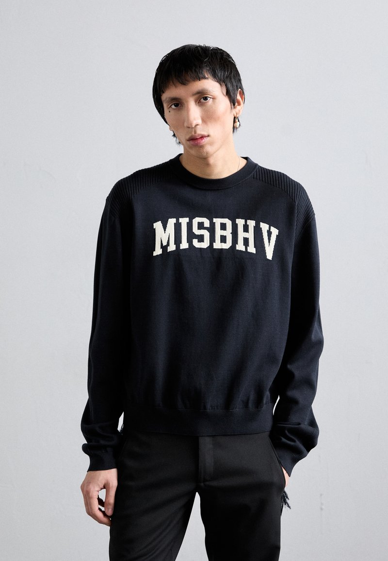 MISBHV - VARSITY CREW NECK - Pullover - black, Agrandir