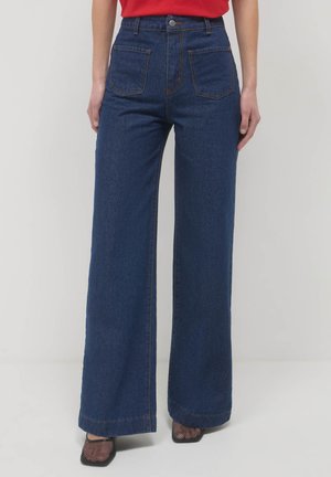 Jean flare - blu denim scuro