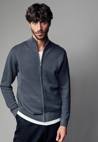 TEXTURED - Cardigan - blue