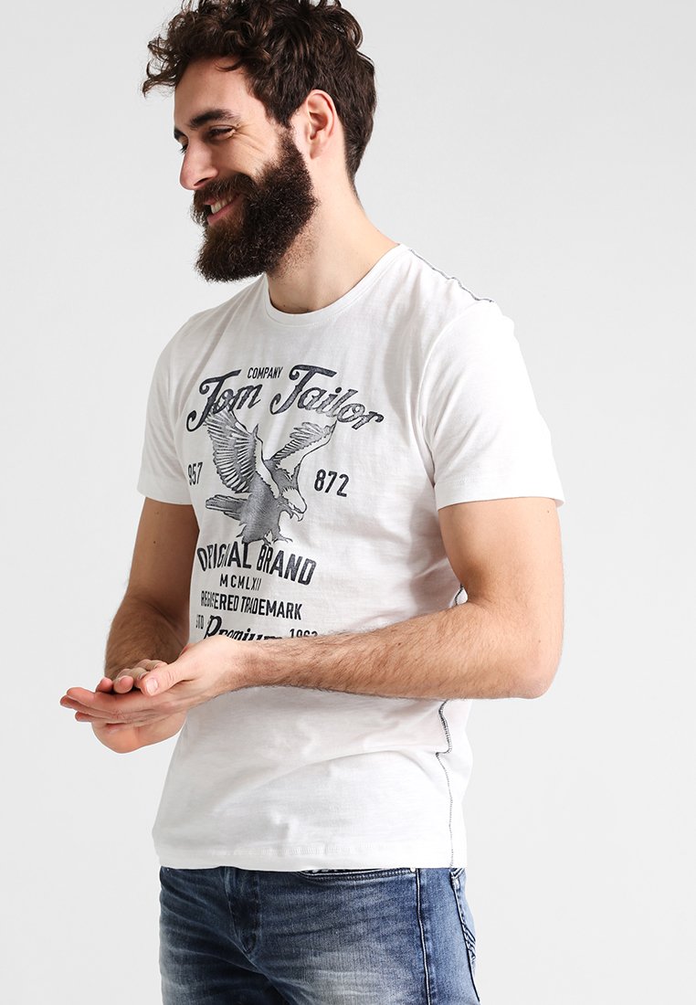T-Shirt Donna Tom Tailor Con Stampa Logo - Cotone Biologico - Vestibilità Regolare