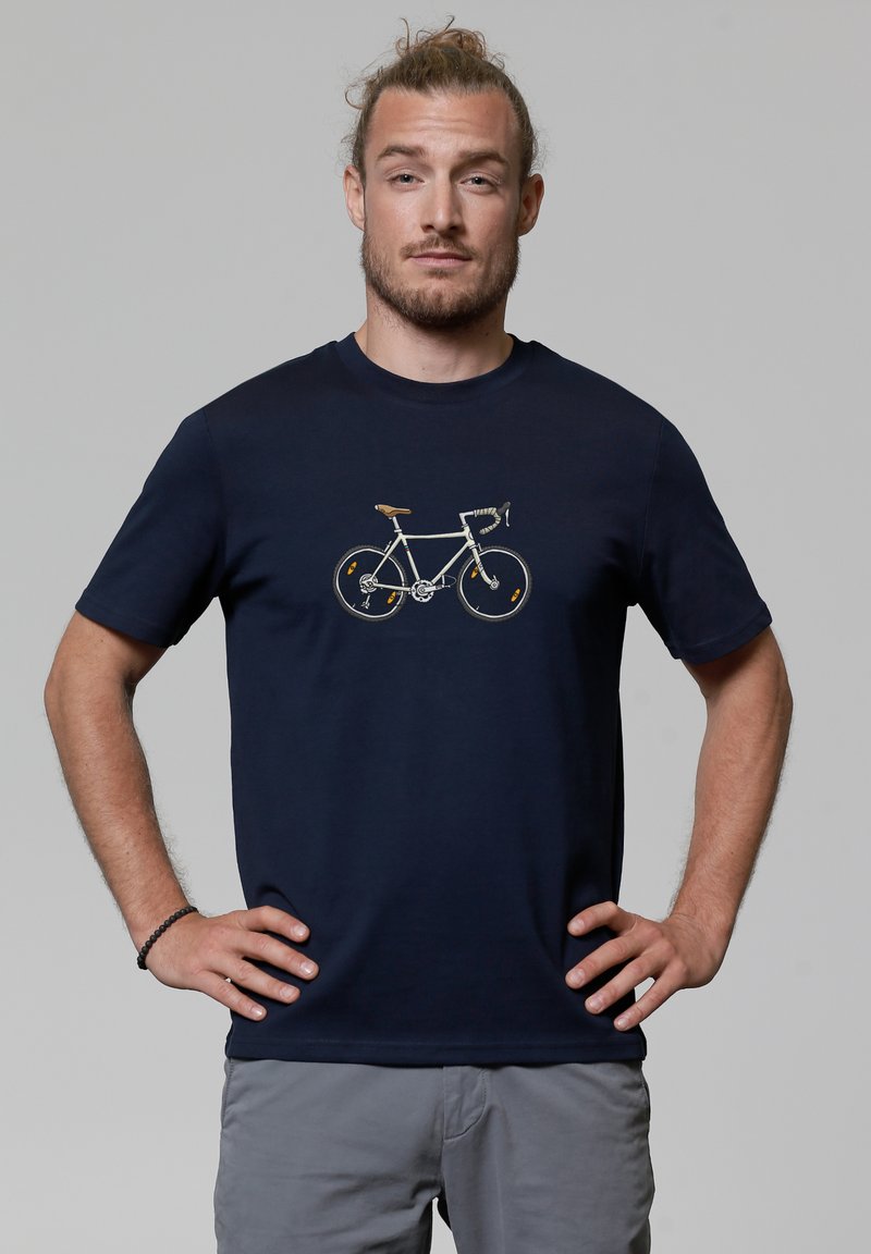 watapparel BIKE - T-shirt print - french navy