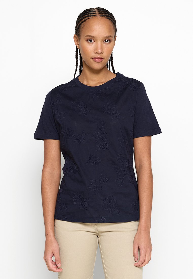 Napapijri T-shirt print donkerblauw Napapijri T-shirt print donkerblauw