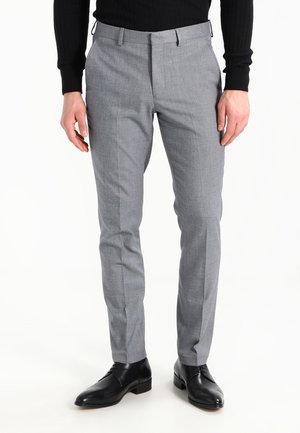 Stoffhose - mottled light grey