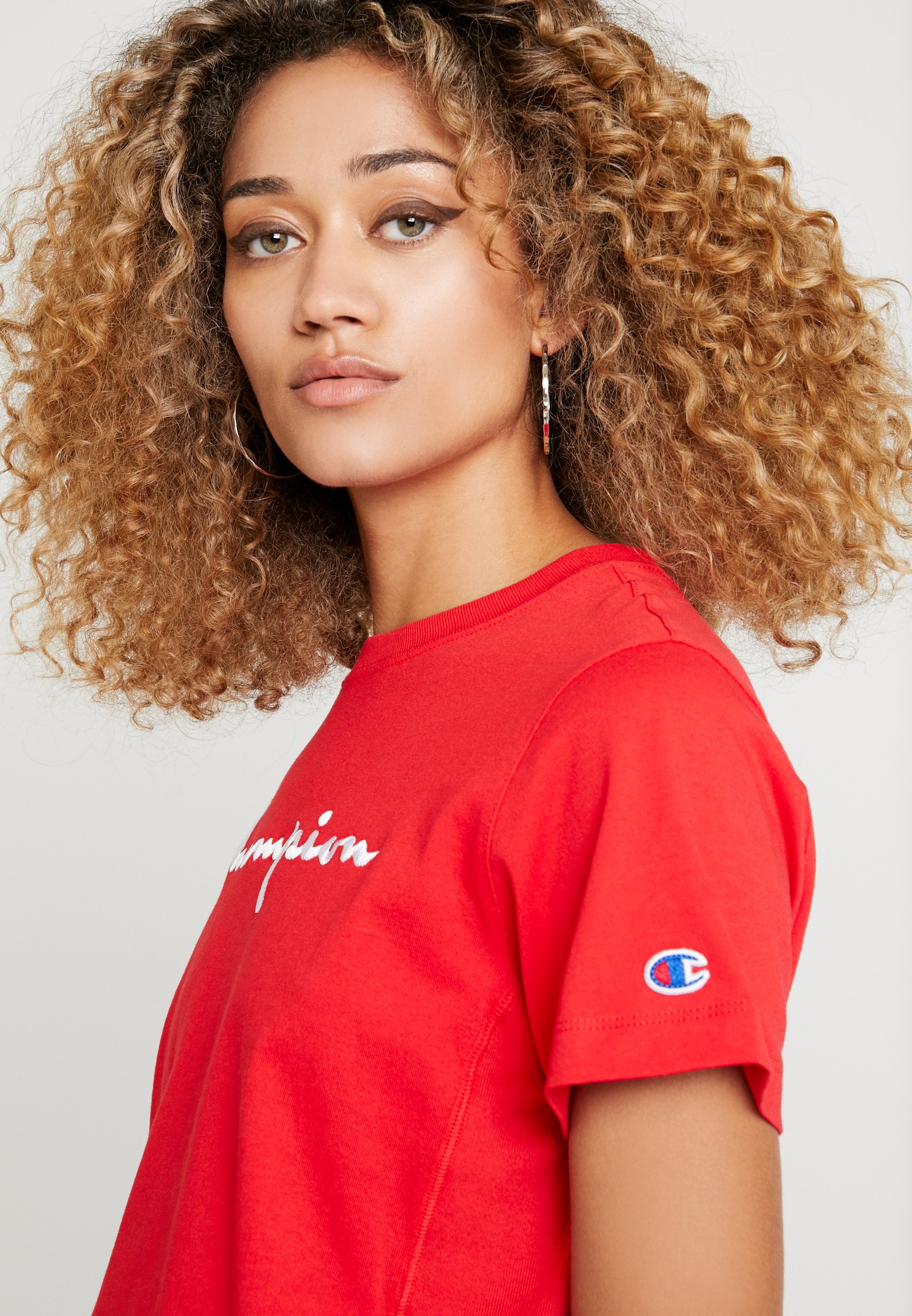 champion red shirt womens