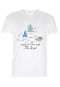 Henry Tiger STAR WARS: THE MANDALORIAN ROLLING THROUGH THE SNOW UNISEX - Camiseta estampada - white