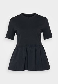 ONLLIA O NECK MIX  - T-shirt con stampa - black