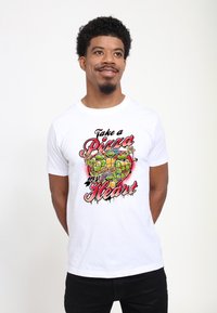 Henry Tiger VALENTINES DAY TEENAGE MUTANT NINJA TURTLES AIRBRUSH - Camiseta estampada - white