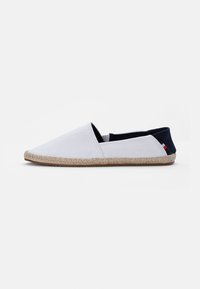 Pier One - UNISEX - Háncstalpú vászoncipők - white - dark blue Miniatűr kép 1