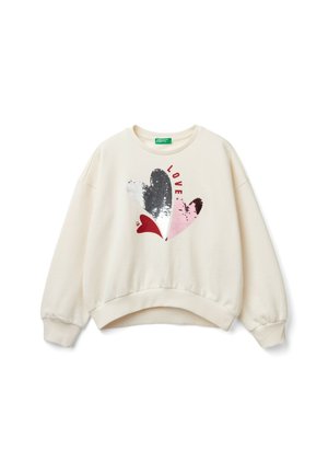 TOM TAILOR Mädchen Oversized Sweatshirt Mit Rückenprint - Lässiges Batik Design