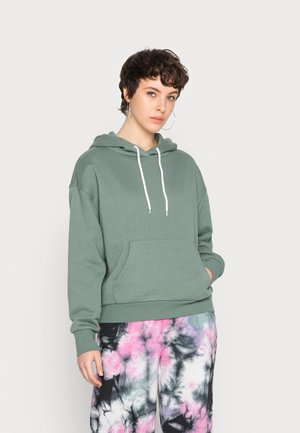 OVERSIZED HOODIE CONTRAST CORD - Hoodie - dark green