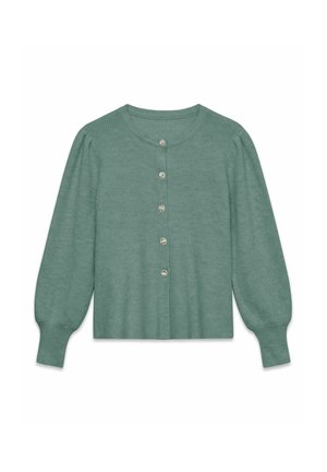 Vero Moda, CARDIGAN AWLEMON KNIT CARDIGAN - Gilet - chinois green