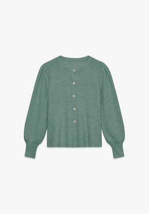 Vero Moda, CARDIGAN AWLEMON KNIT CARDIGAN - Gilet - chinois green