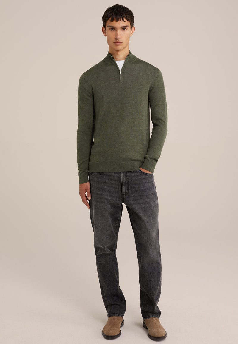 WE Fashion Straight leg jeans donkergrijs