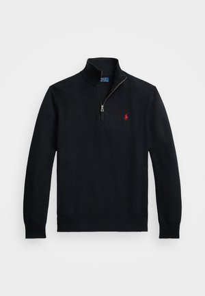 Polo Ralph Lauren LONG SLEEVE PULLOVER - Stickad tröja - black