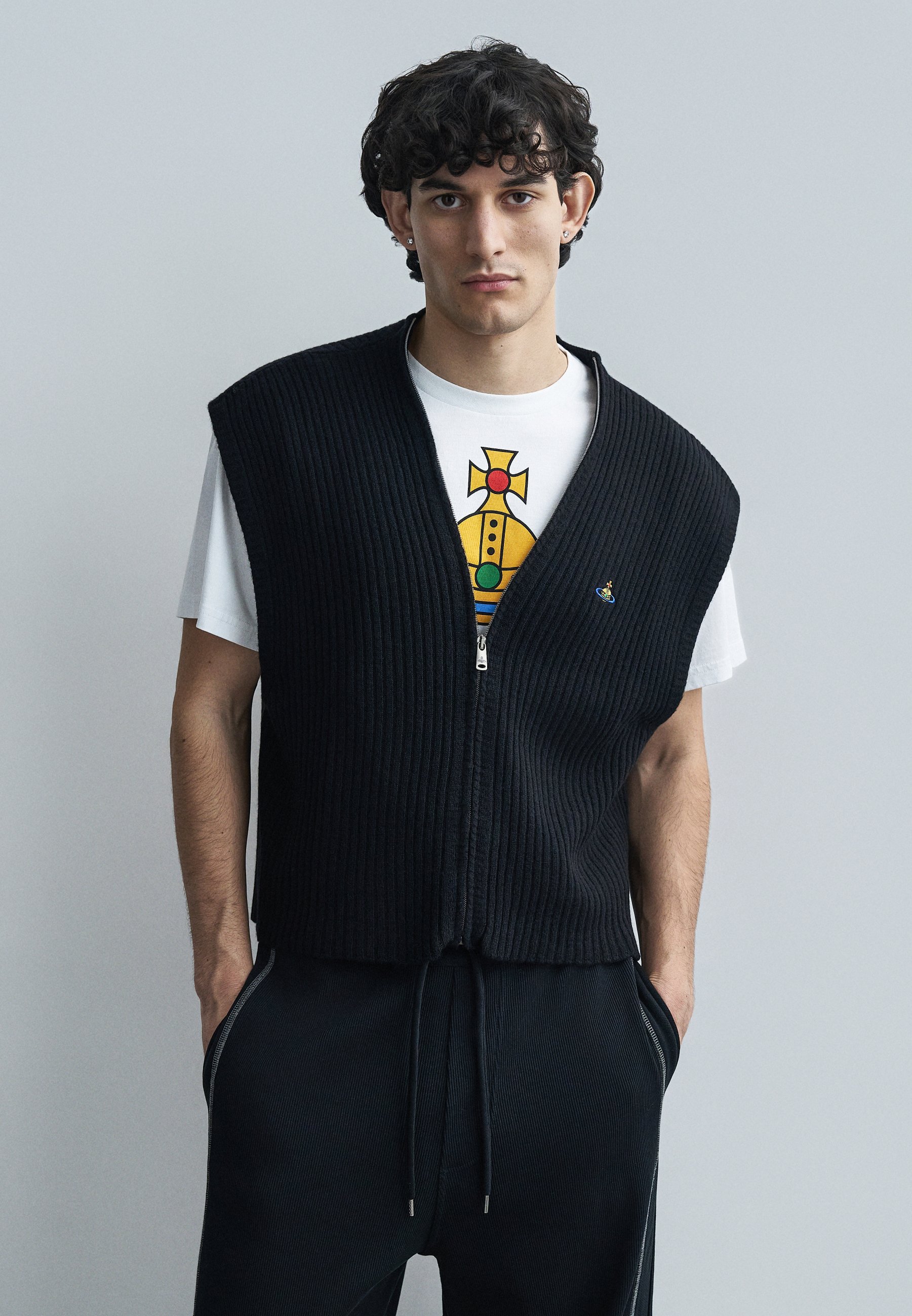 Vivienne Westwood JESS ZIP - Waistcoat - black - Zalando.co.uk