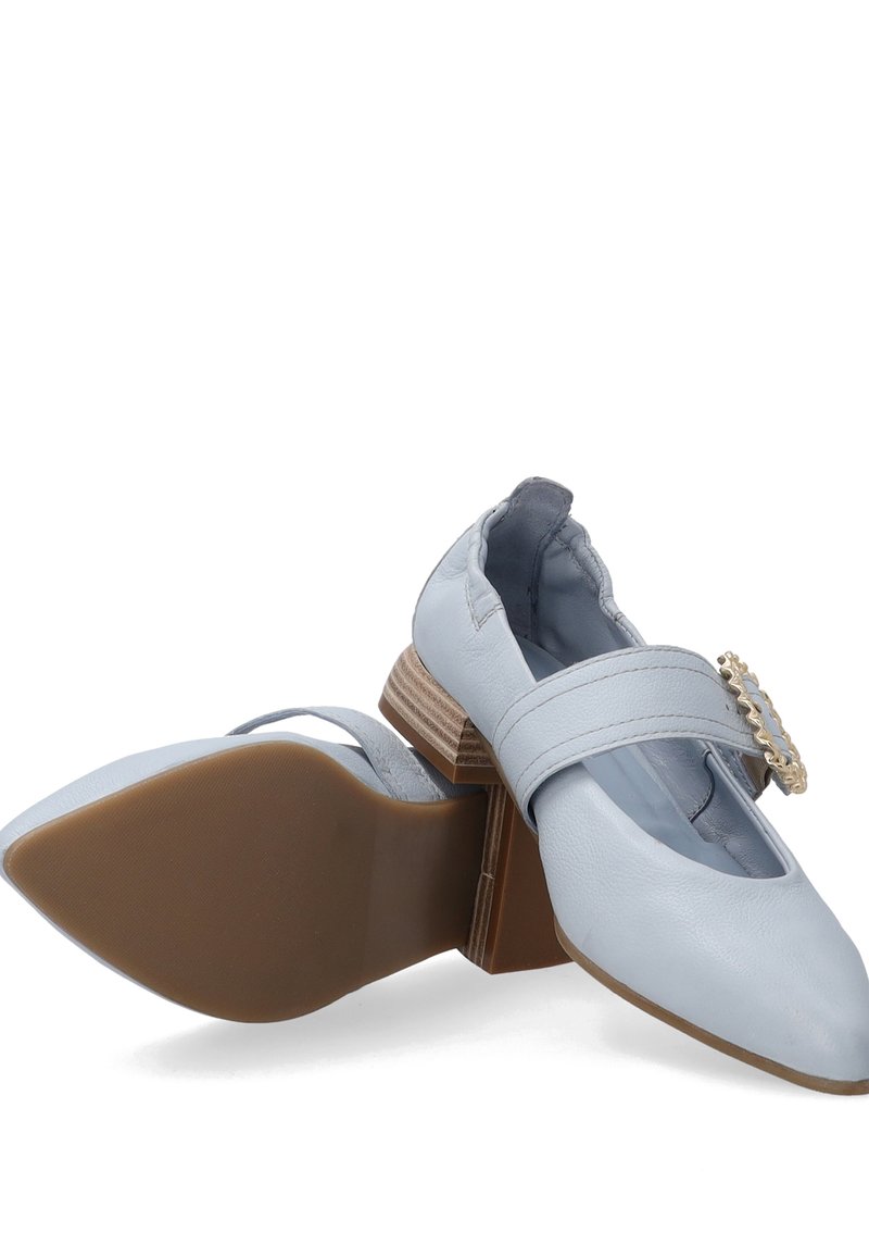 MJUS Ankle strap ballet pumps light blue Zalando