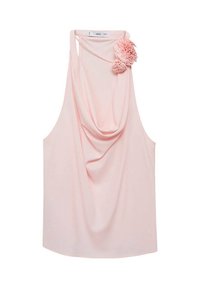DRAPED WITH FLOWER DETAIL - Toppi - pink