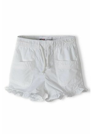 ELASTICATED WAIST WITH FRILLED HEM - Shorts - white