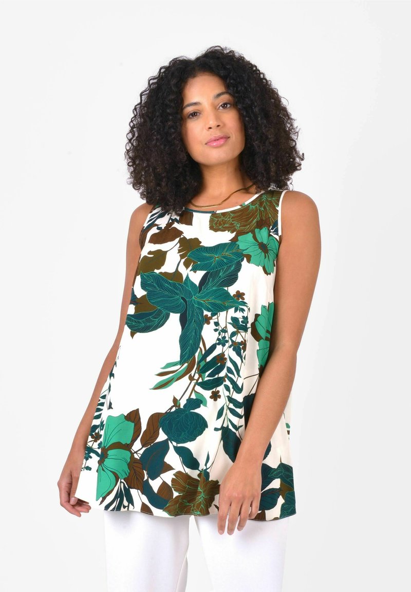 Damen T-Shirts | Live Unlimited London SAFARI PRINTED Bluse green/grün - RK13295 Damen T-Shirts | Live Unlimited London SAFARI PRINTED Bluse green/grün - RK13295