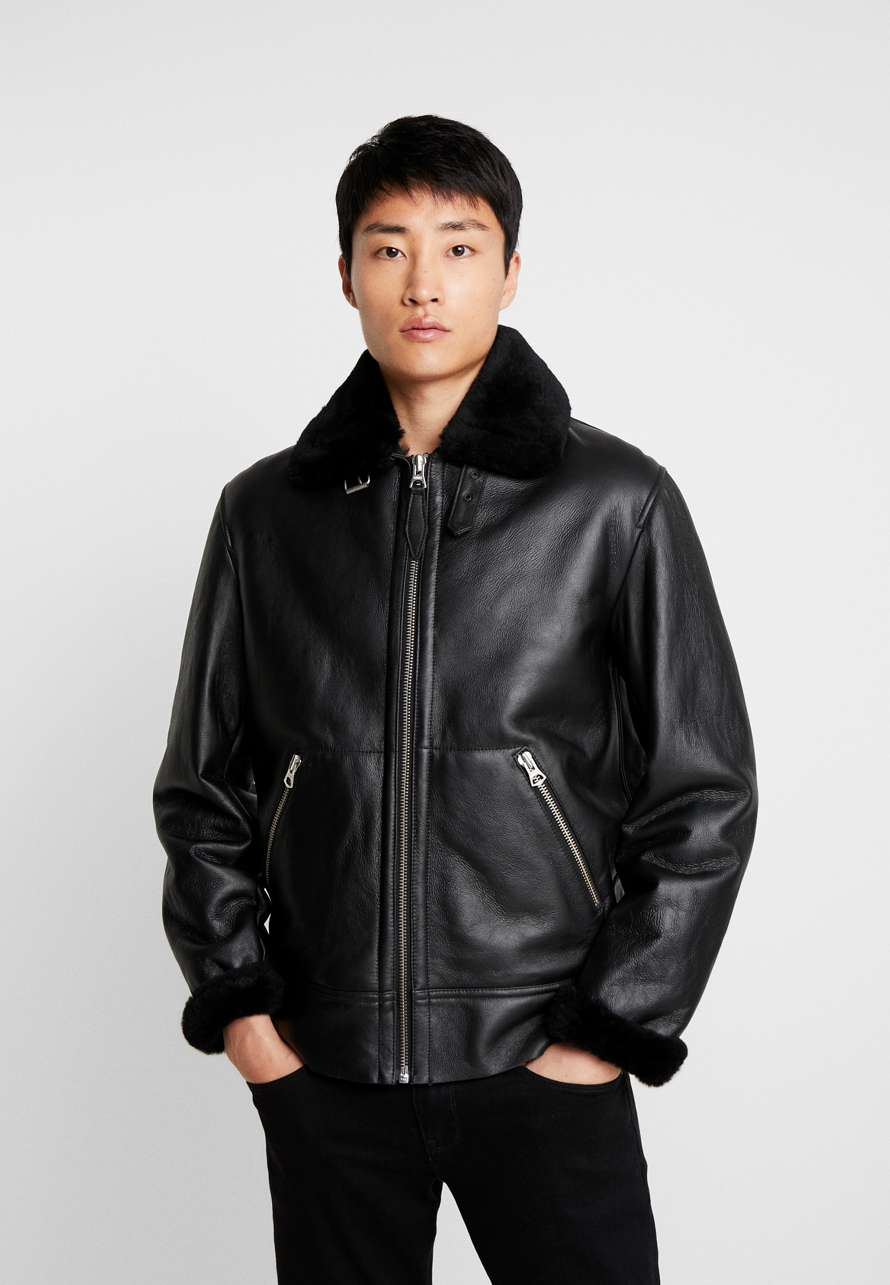 Schott Skinnjacka black Zalando.se Schott Skinnjacka black Zalando.se