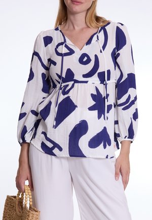 BALLOON SLEEVES CORFOU - Long sleeved top - multicolor