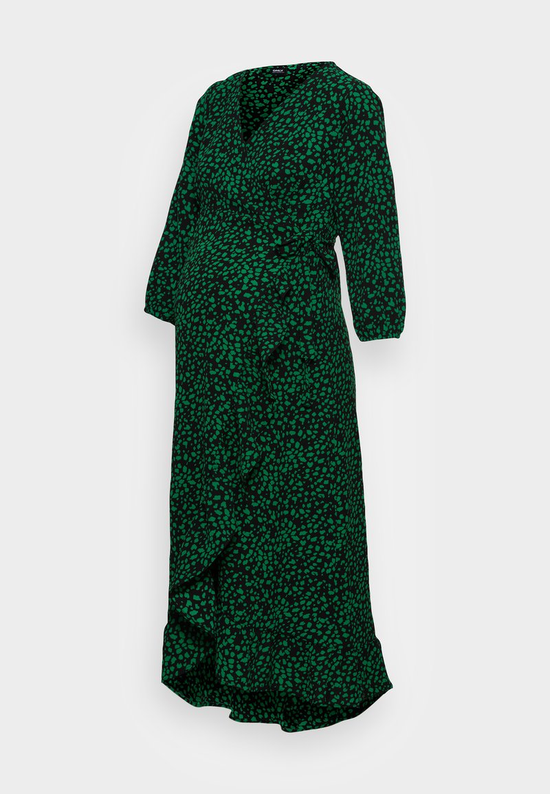 ONLY MATERNITY OLMLUXLEA WRAP CALF DRESS - Päevakleit - black