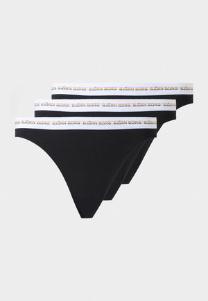 Björn Borg LOGO 3 PACK - Tangá - black