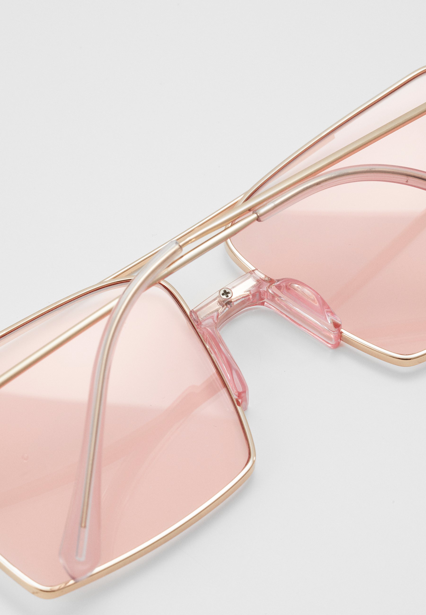 rimless tea rose sunglasses