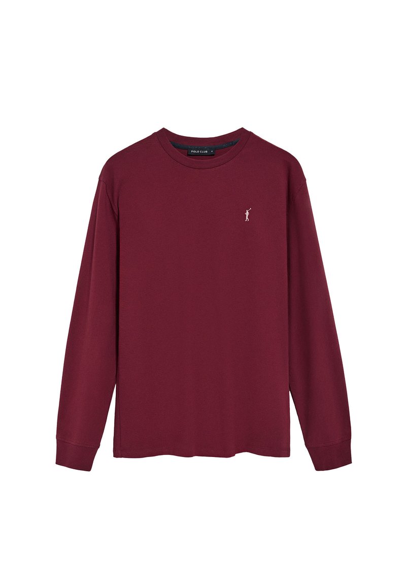 Polo Club LONG SLEEVE REGULAR FIT U NECK RIGBY GO - Sweater - garnet