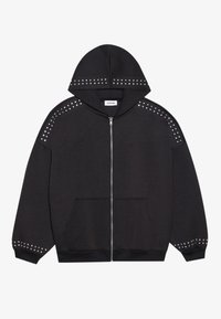 UNISEX - Majica s kapuljačom i patentnim zatvaračem - black
