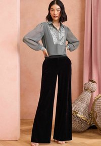 Love & Roses Hemdbluse - grey