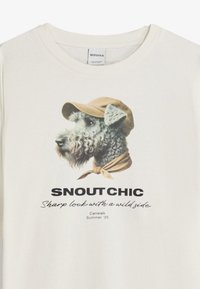 Bershka T-shirt con stampa - light grey