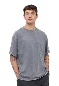 Terranova LOOSE FIT CON TASCHINO - T-shirt basic - grigio